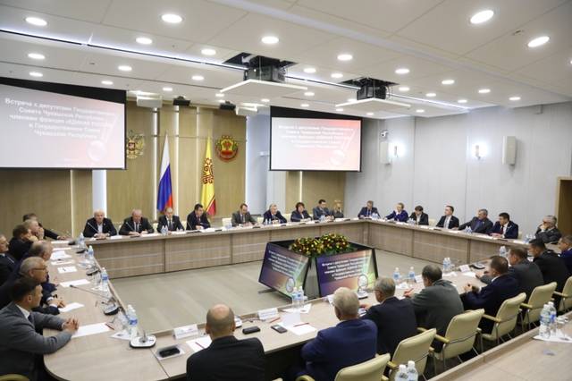 Петр Краснов принял участие во встрече Главы Чувашской Республики Михаила Игнатьева с членами фракции «Единая Россия»...